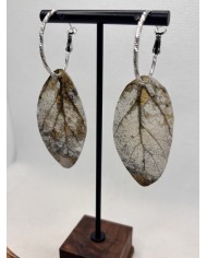 EDICIÓN LIMITADA pendientes artesanos de hoja natural