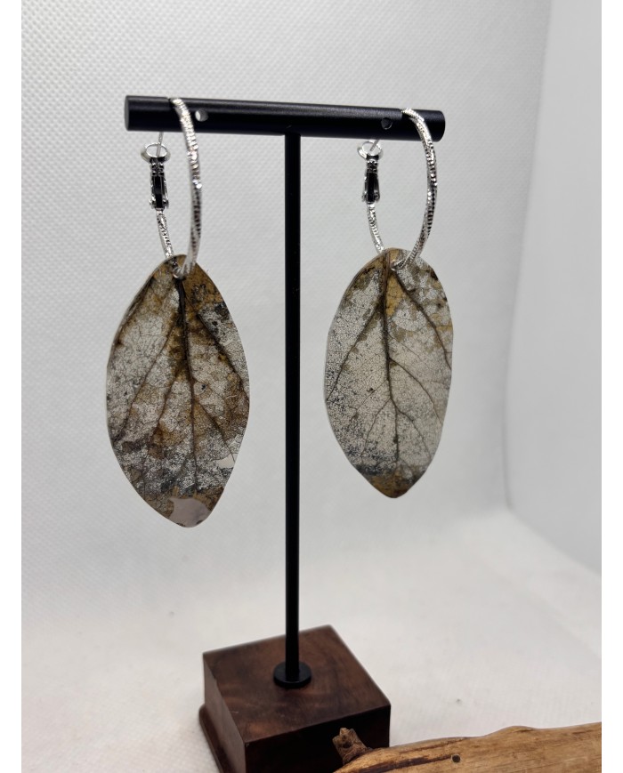 EDICIÓN LIMITADA pendientes artesanos de hoja natural
