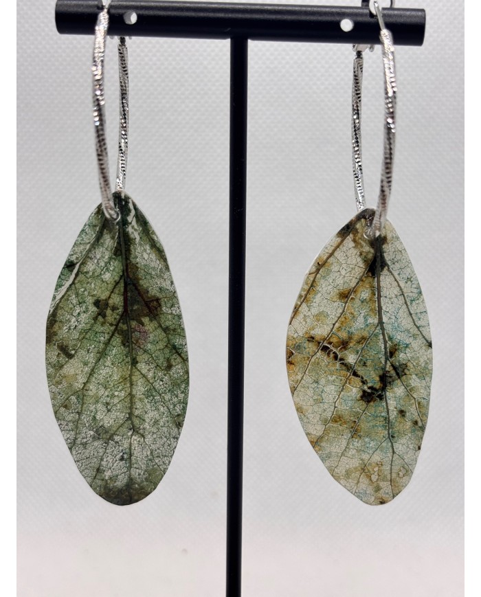 EDICIÓN LIMITADA pendientes artesanos de hoja natural
