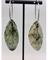 EDICIÓN LIMITADA pendientes artesanos de hoja natural