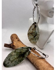 EDICIÓN LIMITADA pendientes artesanos de hoja natural