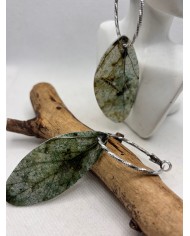 EDICIÓN LIMITADA pendientes artesanos de hoja natural