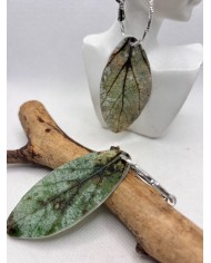 EDICIÓN LIMITADA pendientes artesanos de hoja natural