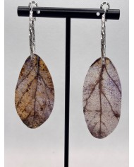 PENDIENTES ARTESANOS DE HOJA NATURAL