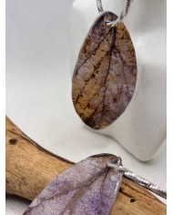 PENDIENTES ARTESANOS DE HOJA NATURAL