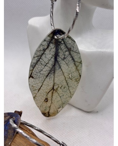 PENDIENTES ARTESANOS DE HOJA NATURAL ESQUELETIZADA