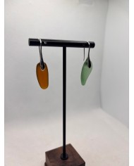 PENDIENTES ARTESANOS DE CRISTAL MARINO O LÁGRIMAS DE SIRENA