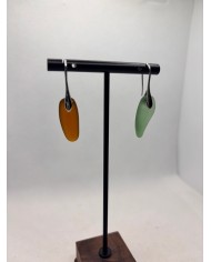 PENDIENTES ARTESANOS DE CRISTAL MARINO O LÁGRIMAS DE SIRENA