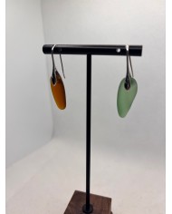 PENDIENTES ARTESANOS DE CRISTAL MARINO O LÁGRIMAS DE SIRENA