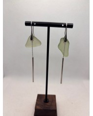 PENDIENTES ARTESANOS DE CRISTAL MARINO O LÁGRIMAS DE SIRENA