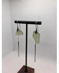 PENDIENTES ARTESANOS DE CRISTAL MARINO