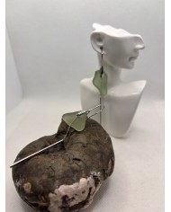 PENDIENTES ARTESANOS DE CRISTAL MARINO O LÁGRIMAS DE SIRENA