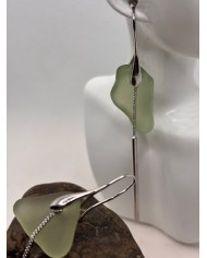 PENDIENTES ARTESANOS DE CRISTAL MARINO O LÁGRIMAS DE SIRENA