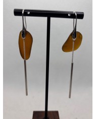 PENDIENTES ARTESANOS DE CRISTAL MARINO