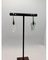 PENDIENTES ARTESANOS DE CRISTAL MARINO O LÁGRIMAS DE SIRENA