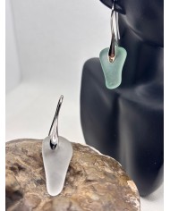 PENDIENTES ARTESANOS DE CRISTAL MARINO O LÁGRIMAS DE SIRENA