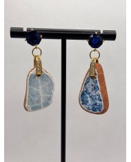 PENDIENTES ARTESANOS DE PIEDRAS DEL MAR