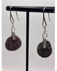 PENDIENTES ARTESANOS DE PIEDRAS DEL MAR