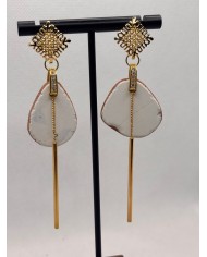 PENDIENTES ARTESANOS DE AZULEJOS DESGASTADOS POR EL MAR