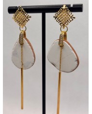 PENDIENTES ARTESANOS DE PIEDRAS DEL MAR