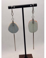 PENDIENTES ARTESANOS DE AZULEJOS DESGASTADOS POR EL  MAR