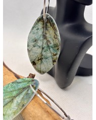 PENDIENTES ARTESANOS DE HOJA NATURAL ESQUELETIZADA