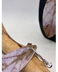PENDIENTES ARTESANOS DE HOJA NATURAL ESQUELETIZADA