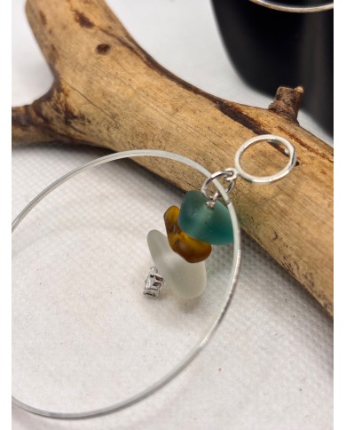 PENDIENTES DE CRISTAL MARINO O LÁGRIMAS DE SIRENA