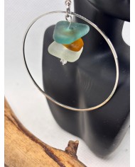 PENDIENTES DE CRISTAL MARINO O LÁGRIMAS DE SIRENA