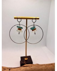 PENDIENTES DE CRISTAL MARINO O LÁGRIMAS DE SIRENA