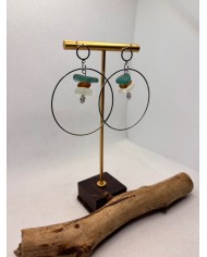 PENDIENTES DE CRISTAL MARINO O LÁGRIMAS DE SIRENA