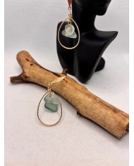 PENDIENTES ARTESANOS DE AZULEJOS DESGASTADOS POE EL MAR