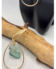 PENDIENTES ARTESANO CE CRISTAL MARINO O LÁGRIMAS DE SIRENA