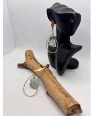 PENDIENTES ARTESANO CE CRISTAL MARINO O LÁGRIMAS DE SIRENA