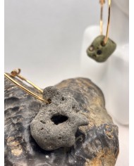 PENDIENTES ARTESANOS DE PIEDRAS DEL MAR