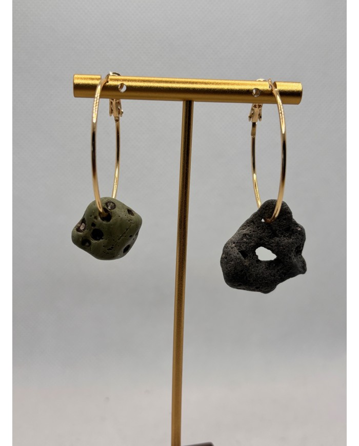 PENDIENTES ARTESANOS DE PIEDRAS DEL MAR