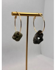 PENDIENTES ARTESANOS DE PIEDRAS DEL MAR