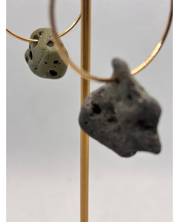 PENDIENTES ARTESANOS DE PIEDRAS DEL MAR