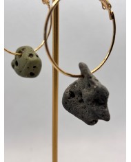 PENDIENTES ARTESANOS DE PIEDRAS DEL MAR