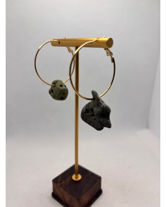 PENDIENTES ARTESANOS DE PIEDRAS DEL MAR