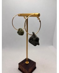 PENDIENTES ARTESANOS DE PIEDRAS DEL MAR