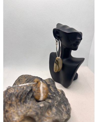 PENDIENTES ARTESANOS DE PIEDRAS DEL MEDITERRANEO