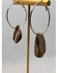 PENDIENTES ARTESANOS DE PIEDRAS DEL MEDITERRANEO