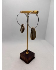 PENDIENTES ARTESANOS DE PIEDRAS DEL MEDITERRANEO