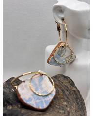 PENDIENTES ARTESANOS DE CRISTAL MARINO O LÁGRIMAS DE SIRENA