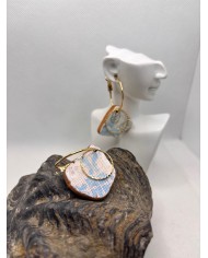 PENDIENTES ARTESANOS DE AZULEJOS DEL MAR DESGASTADOS