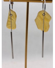 PENDIENTES ARTESANOS DE CRISTAL MARINO O LÁGRIMAS DE SIRENA