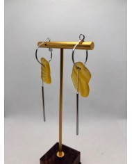 PENDIENTES ARTESANOS DE CRISTAL MARINO O LÁGRIMAS DE SIRENA