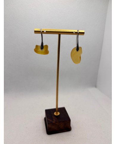 PENDIENTES ARTESANOS DE CRISTAL MARINO O LÁGRIMAS DE SIRENA