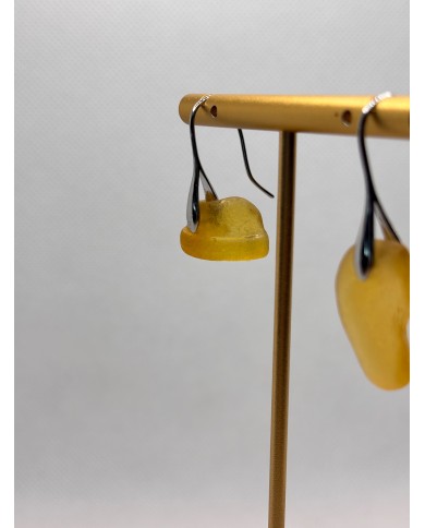 PENDIENTES ARTESANOS DE CRISTAL MARINO O LÁGRIMAS DE SIRENA